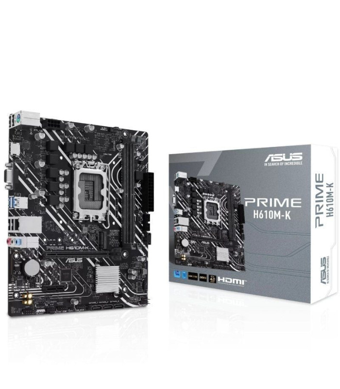 Placa base asus prime h610m-k socket 1700/ ddr5/ pcie 4.0/ micro atx