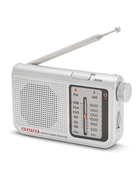 Radio portátil aiwa rs-55sl/ plata