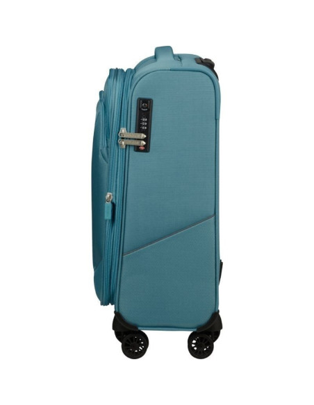 Maleta de cabina american tourister summerride spinner 55cm/ 55x40x23cm/ 4 ruedas/ azul brisa