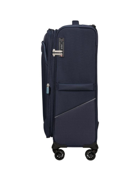 Maleta mediana american tourister summerride spinner 69cm/ 69x43x29cm/ 4 ruedas/ azul marino