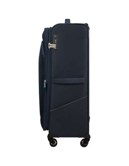 Maleta grande american tourister summerride spinner 80cm/ 80x48x30cm/ 4 ruedas/ azul marino