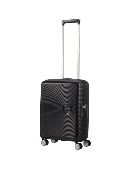 Maleta de cabina american tourister soundbox spinner 55cm/ 55x40x20cm/ 4 ruedas/ negra