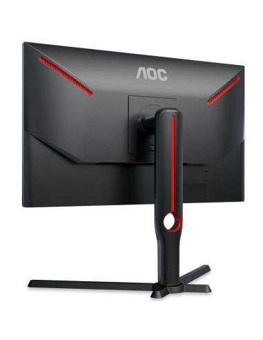 Monitor gaming aoc 25g3zm/bk 24.5'/ full hd/ 0.5ms/ 240hz/ va/ regulable en altura/ negro y rojo