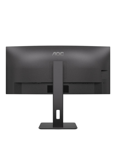 Monitor profesional curvo aoc cu34p3cv 34'/ wqhd/ multimedia/ regulable en altura/ negro