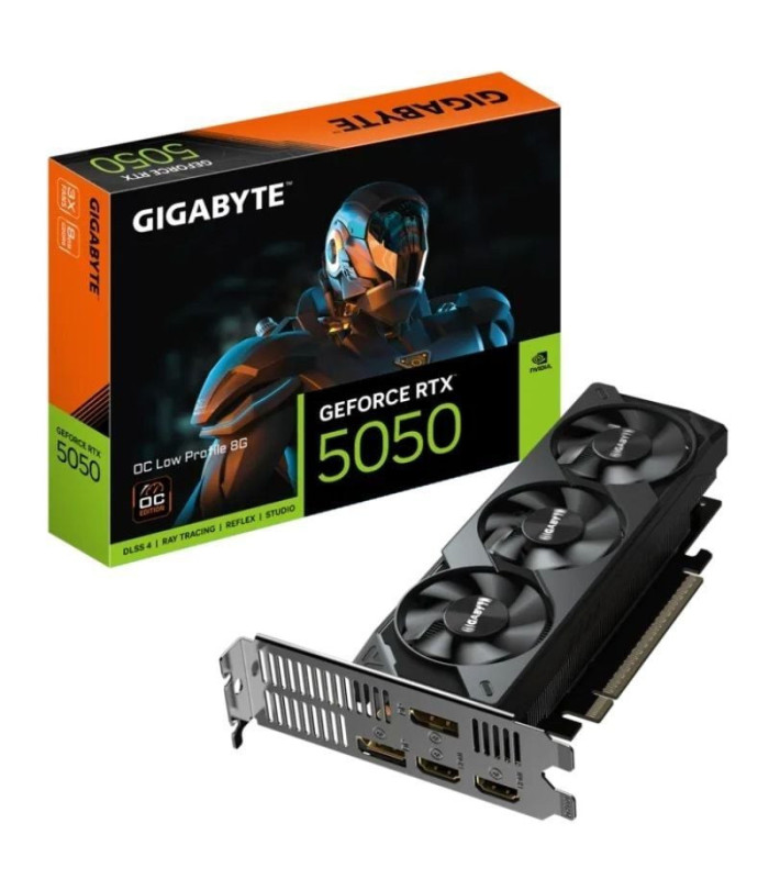 Tarjeta gráfica gigabyte geforce rtx 5050 oc low profile/ 8gb gddr6/ compatible con perfil bajo