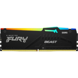 Memoria ram kingston fury beast rgb 32gb/ ddr5/ 5600mhz/ 1.25v/ cl40/ dimm
