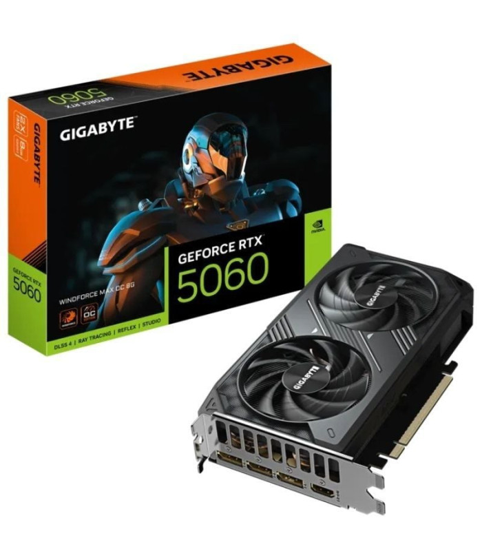 Tarjeta gráfica gigabyte geforce rtx 5060 windforce max oc/ 8gb gddr7