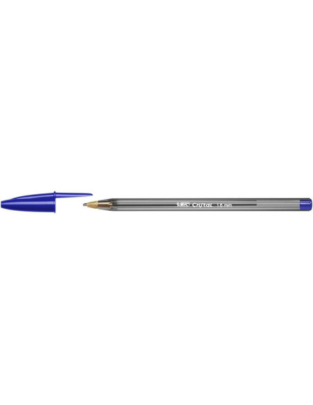 Caja de bolígrafos de tinta de aceite bic cristal large 880656/ 50 unidades/ azules