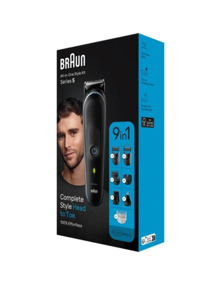 Recortadora 9 en 1 braun series 5 mgk 5411/ con batería/ 7 accesorios