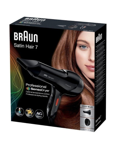 Secador braun brhd785e/ 2000w/ iónico/ negro