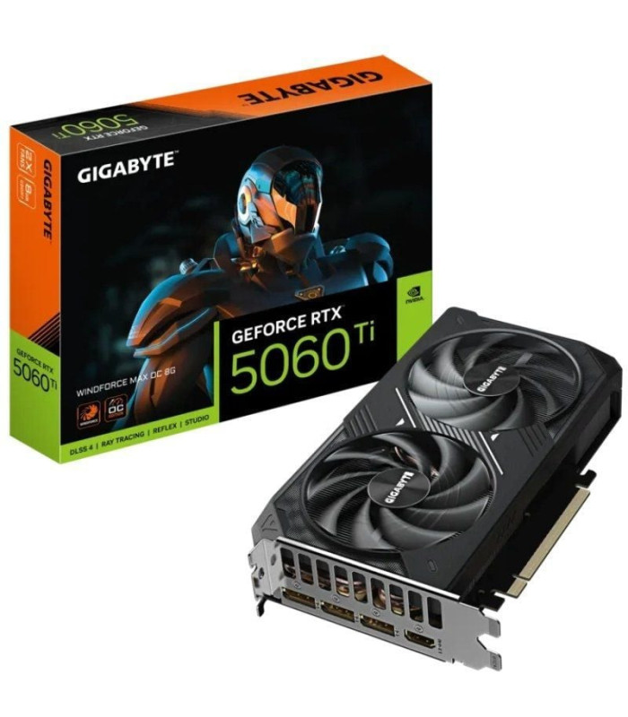 Tarjeta gráfica gigabyte geforce rtx 5060 ti windforce max oc/ 8gb gddr7