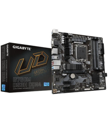 Placa base gigabyte b760m ds3h ddr4 socket 1700/ ddr4/ pcie 4.0/ micro atx