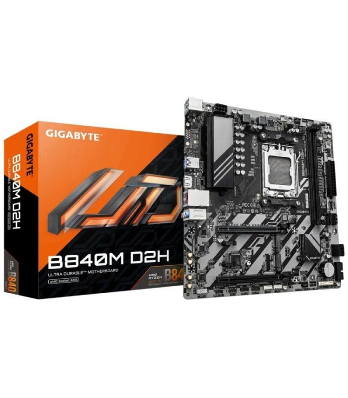 Placa base gigabyte b840m d2h socket am5/ ddr5/ pcie 4.0/ micro atx