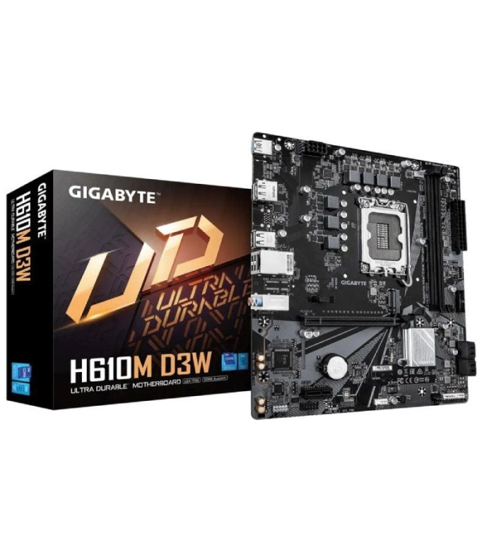 Placa base gigabyte h610m d3w socket 1700/ ddr5/ pcie 4.0/ micro atx