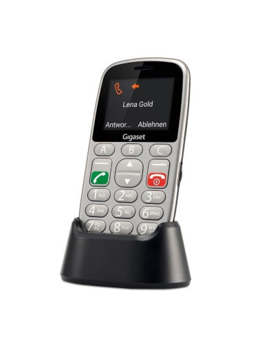 Teléfono móvil gigaset gl390 para personas mayores/ gris