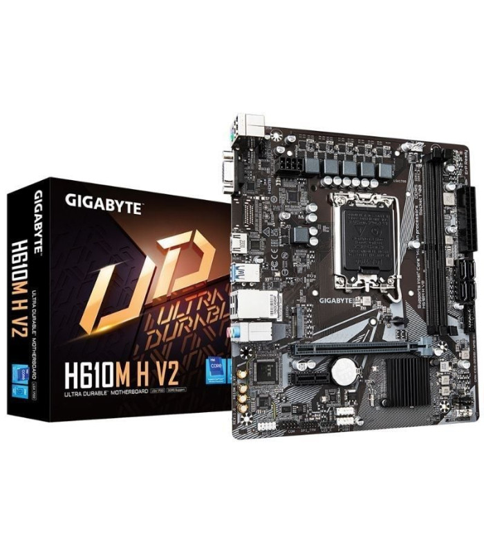 Placa base gigabyte h610m h v2 socket 1700/ ddr5/ pcie 4.0/ micro atx