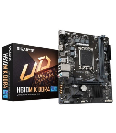 Placa base gigabyte h610m k ddr4 socket 1700/ ddr4/ pcie 4.0/ micro atx