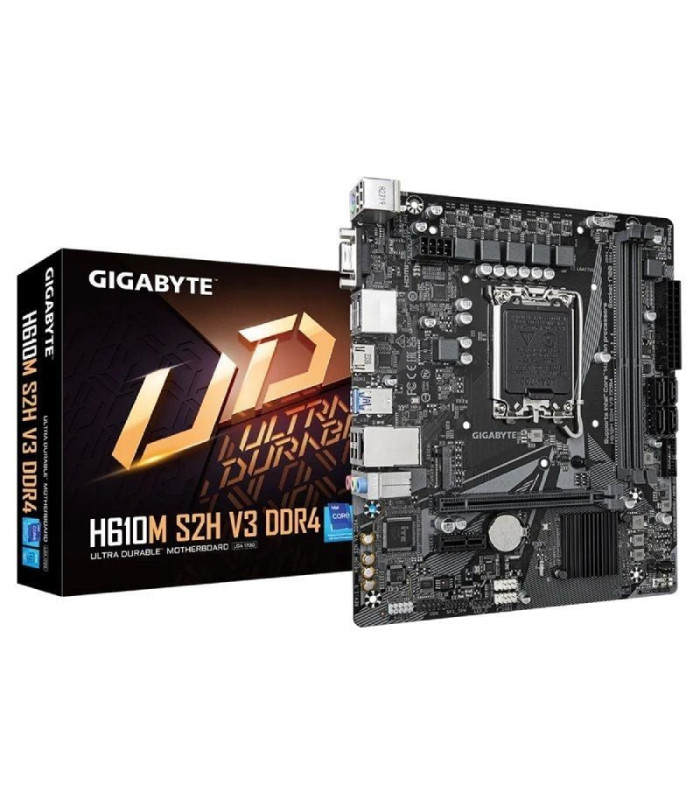 Placa base gigabyte h610m s2h v3 ddr4 socket 1700/ ddr4/ pcie 4.0/ micro atx