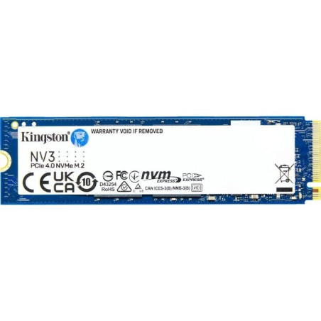 Disco ssd kingston nv3 4tb/ m.2 2280 pcie gen4/ full capacity