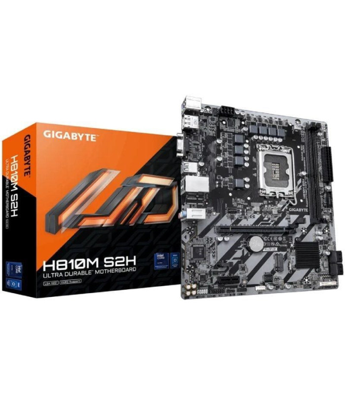 Placa base gigabyte h810m s2h socket 1851/ ddr5/ pcie 4.0/ micro atx