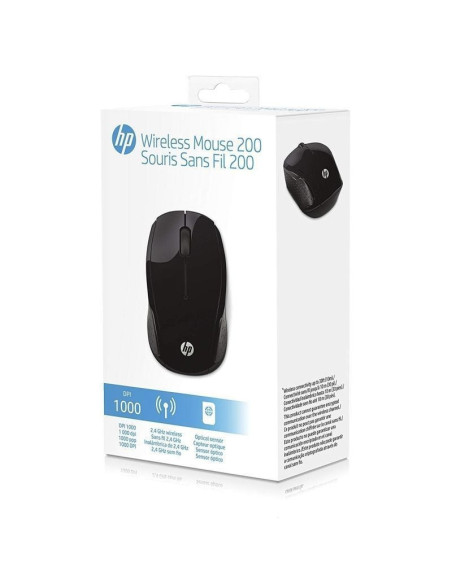 Ratón inalámbrico hp 200 x6w31aa/ hasta 1000 dpi