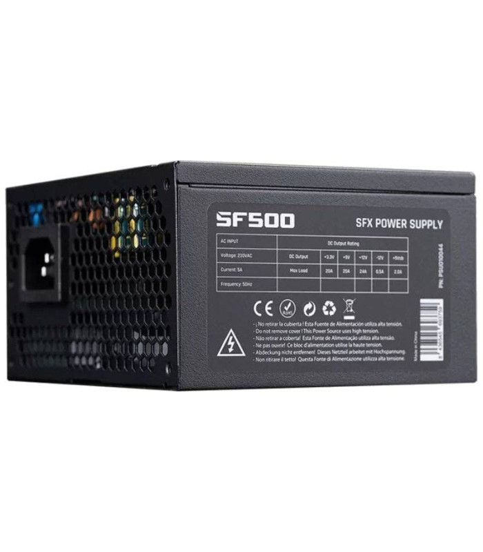 Fuente de alimentación hiditec sf500/ 500w/ ventilador 8cm