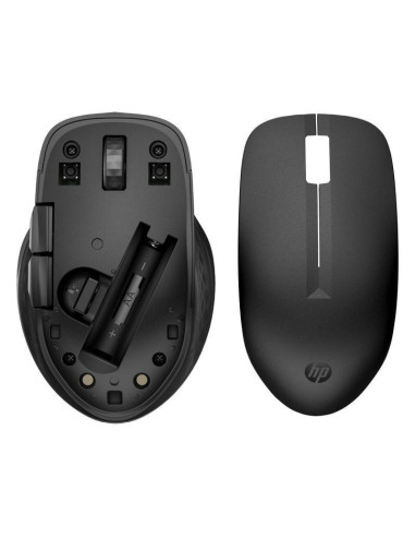 Ratón inalámbrico hp 435 multi/ hasta 4000 dpi/ negro