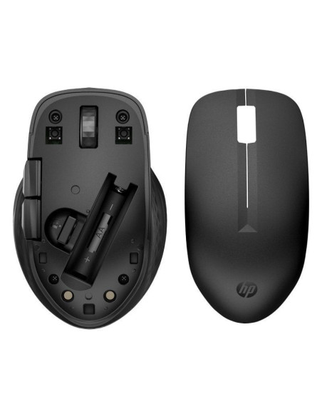 Ratón inalámbrico hp 435 multi/ hasta 4000 dpi/ negro