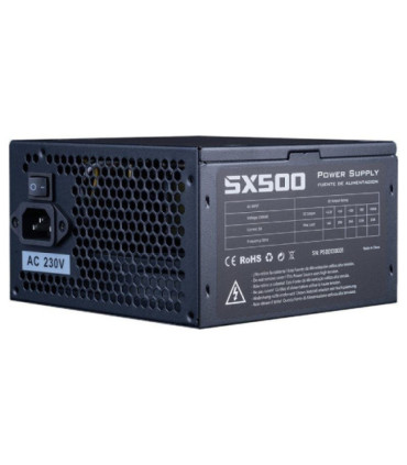 Fuente de alimentación hiditec sx 500 bulk/ 500w/ ventilador 12cm/ incluye cable de alimentación 1.5m