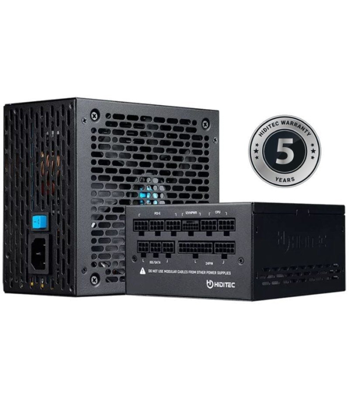 Fuente de alimentación hiditec gdx750 v2/ 750w/ ventilador 14cm/ atx 3.0/ pcie 5.0/ 80 plus gold