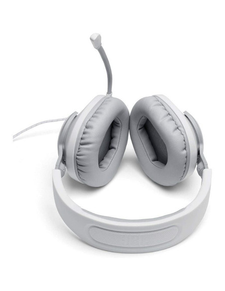 Auriculares gaming con micrófono jbl quantum 100/ jack 3.5/ blancos