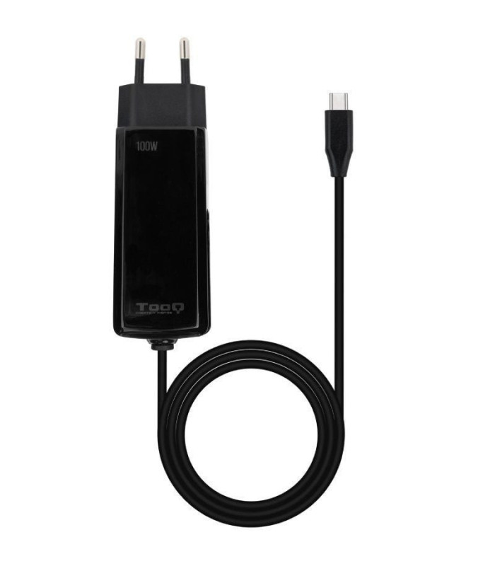 Cargador de portátil gan tooq tqlc-usbcgan100pd-c usb tipo-c/ 100w/ automático/ voltaje 5-20v