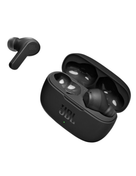 Auriculares bluetooth jbl wave 200tws con estuche de carga/ autonomía 5h/ negros