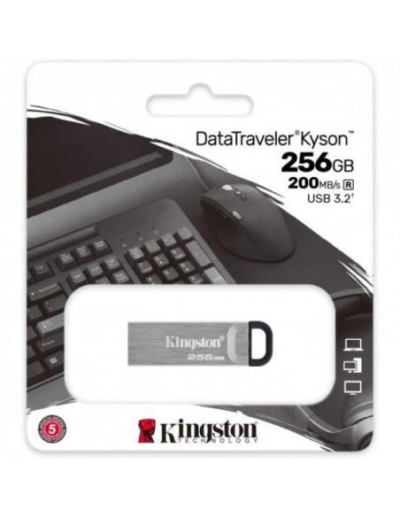 Pendrive 256gb kingston datatraveler kyson usb 3.2