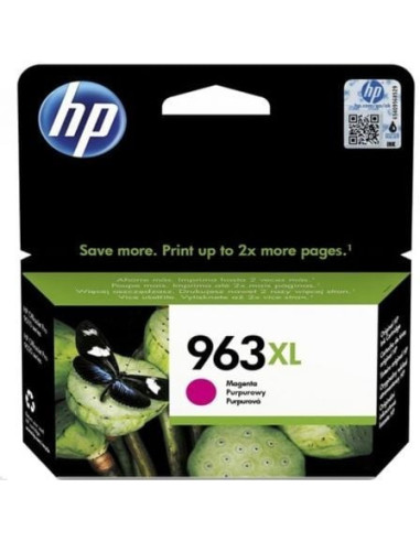 Cartucho de tinta original hp nº963 xl alta capacidad/ magenta