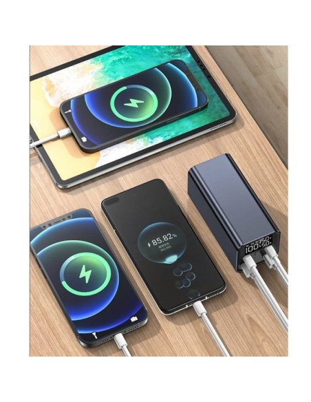 Batería externa/powerbank leotec powerbank 20000mah pd/ 65w/ compatible con portátiles