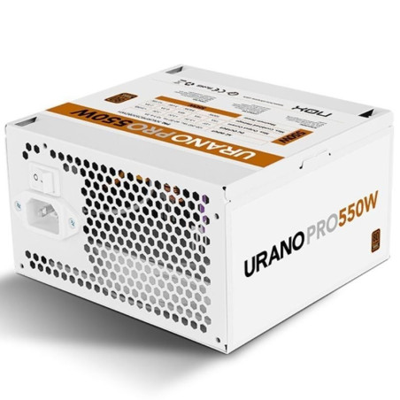 Fuente de alimentación nox hummer urano pro white/ 550w/ ventilador 12cm/ 80 plus bronze/ blanca