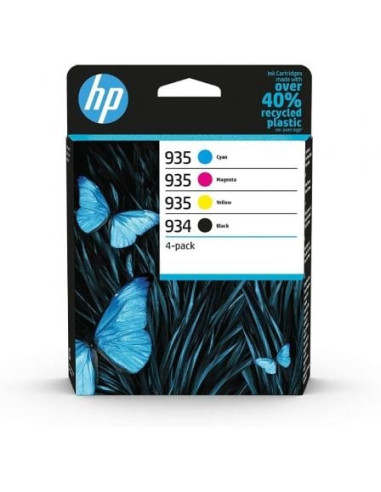 Cartucho de tinta original hp nº934 + nº935 multipack/ cian/ magenta/ amarillo/ negro