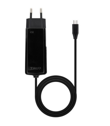 Cargador de portátil gan tooq tqlc-usbcgan100pd-c usb tipo-c/ 45w/ automático/ voltaje 5-20v
