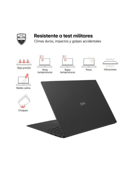 Portátil lg gram 17z90s-g.ad7bb  intel core ultra 7-155h/ 32gb/ 2tb ssd/ 17'/ win11