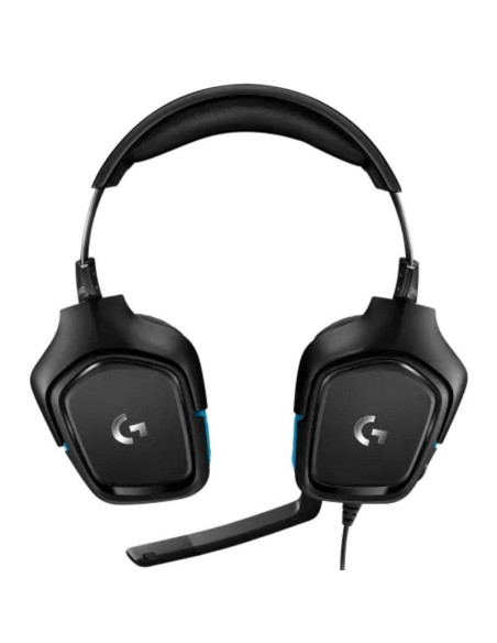 Auriculares gaming con micrófono logitech g432/ usb 2.0/ jack 3.5/ negros