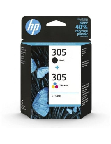 Cartucho de tinta original hp nº305 multipack/ negro/ tricolor