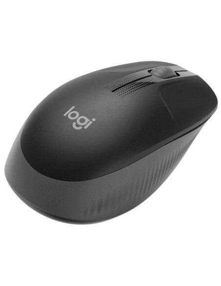 Ratón inalámbrico logitech m190/ hasta 1000 dpi/ gris marengo