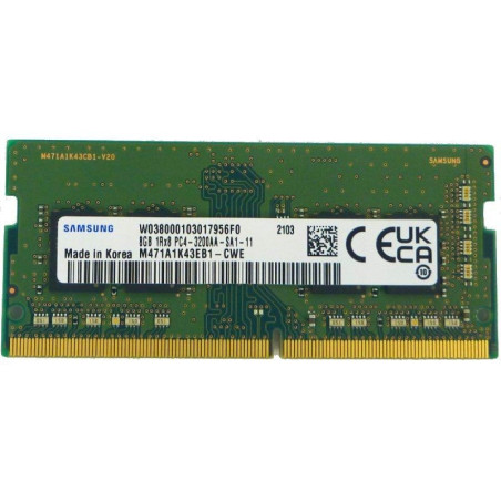 Memoria ram samsung m471a1k43eb1-cwe 8gb/ ddr4/ 3200mhz/ sodimm