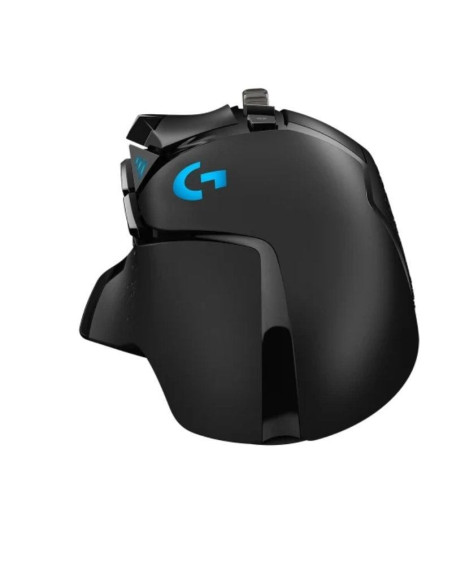 Ratón gaming logitech g502 hero/ hasta 25600 dpi/ negro