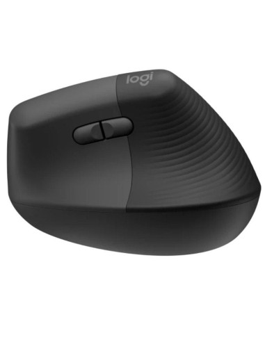Ratón ergonómico inalámbrico por bluetooth/ 2.4ghz logitech lift vertical ergonomic mouse/ hasta 4000 dpi/ grafito