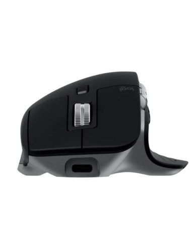 Ratón ergonómico inalámbrico por bluetooth logitech mx master 3s for mac/ batería recargable/ hasta 8000 dpi/ gris espacial