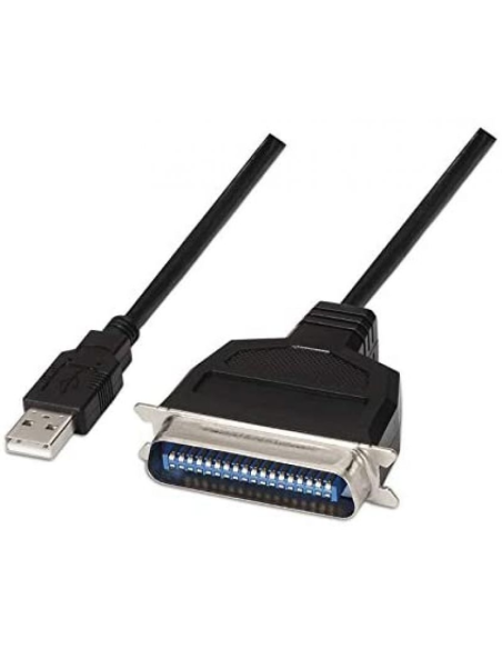 Cable conversor impresora nanocable 10.03.0001/ usb macho - cn36 macho/ 1.5m/ negro