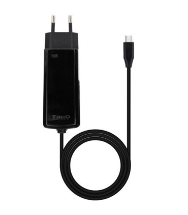 Cargador de portátil gan tooq tqlc-usbcgan65pd-c usb tipo-c/ 65w/ automático/ voltaje 5-20v