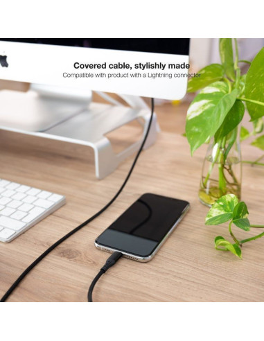 Cable usb 2.0 lightning nanocable 10.10.0401-cobk/ usb macho - lightning macho/ 1m/ negro